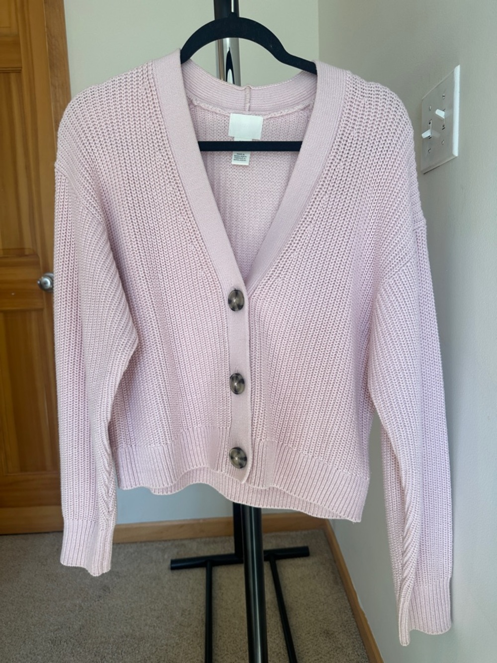 H&M Light Pink Cardigan Sweater